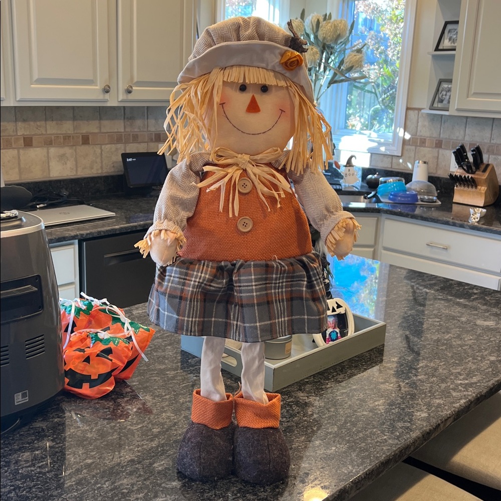 Fall Decor Lady Scarecrow